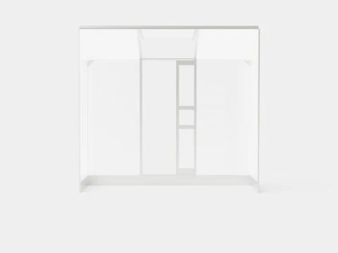 Greenhouse Ida 1300 Poly ALU 3D Model