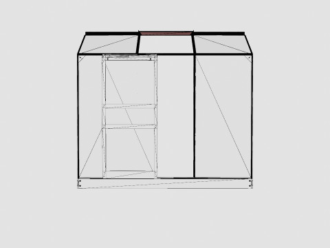 Greenhouse Ida 1300 Poly ALU 3D 모델