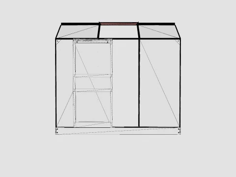 Greenhouse Ida 1300 Poly ALU 3D Model