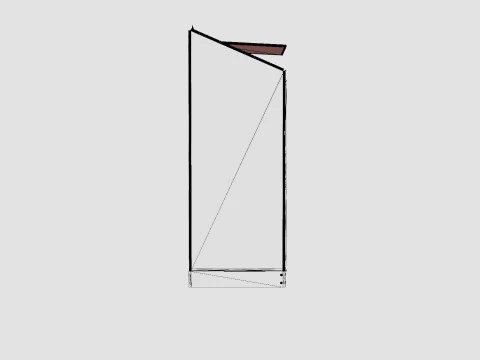 Greenhouse Ida 1300 Poly ALU 3D Model