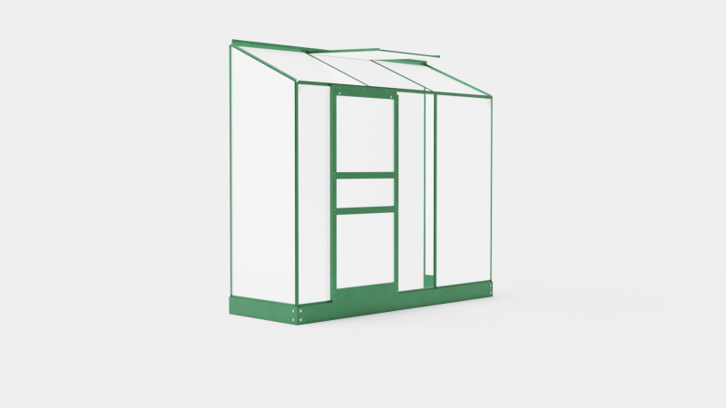 Greenhouse Ida 1300 Poly Green 3D Model .c4d .max .obj .3ds .fbx .stl .blend