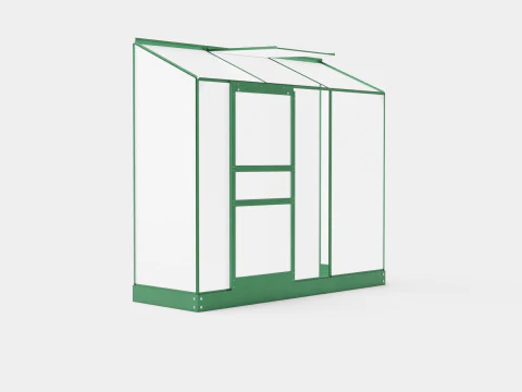 Greenhouse Ida 1300 Poly Green 3D Model