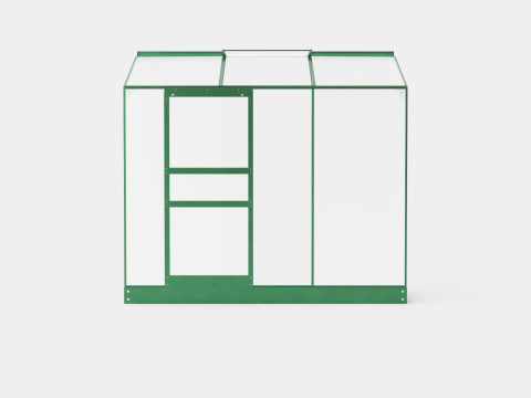 Greenhouse Ida 1300 Poly Green 3D Model