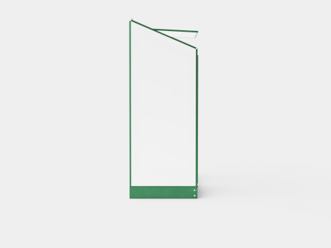 Greenhouse Ida 1300 Poly Green 3D Model