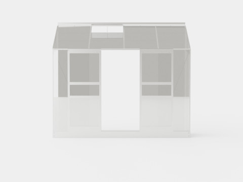 Greenhouse Ida 3300 Glass ALU 3D Model