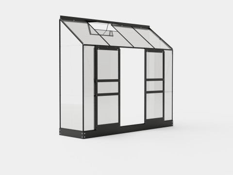 Greenhouse Ida 3300 Glass Black 3D Model