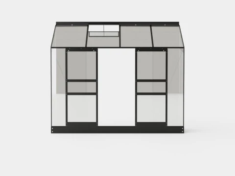Greenhouse Ida 3300 Glass Black 3D Model