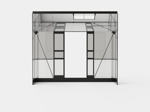 Greenhouse Ida 3300 Glass Black Modèle 3D