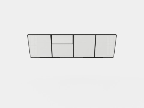 Greenhouse Ida 3300 Glass Black Modèle 3D