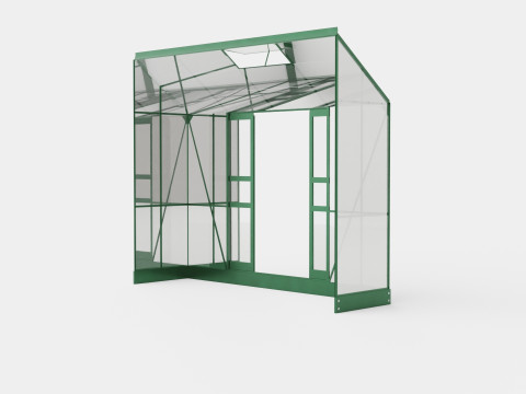 Greenhouse Ida 3300 Glass Green Modelo 3D