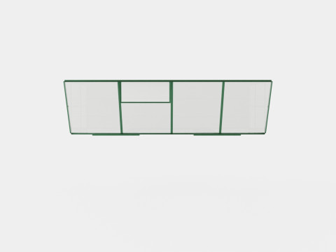 Greenhouse Ida 3300 Glass Green Modelo 3D