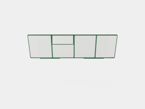 Greenhouse Ida 3300 Glass Green 3D Model