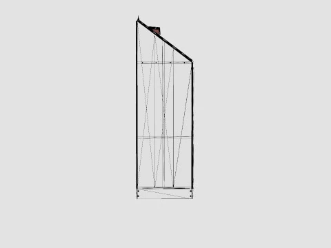 Greenhouse Ida 3300 Glass Green 3D Model