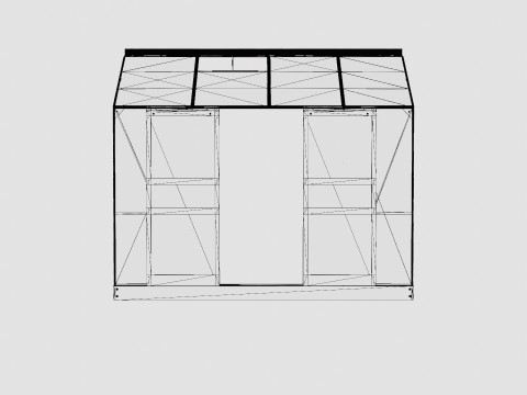 Greenhouse Ida 3300 Poly ALU Modèle 3D