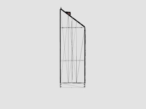 Greenhouse Ida 3300 Poly ALU 3D Model