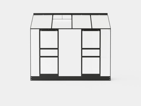 Greenhouse Ida 3300 Poly Black 3D 모델
