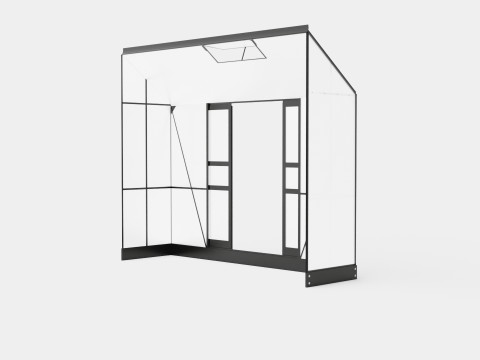 Greenhouse Ida 3300 Poly Black 3D 모델