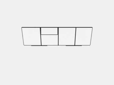 Greenhouse Ida 3300 Poly Black 3D 모델