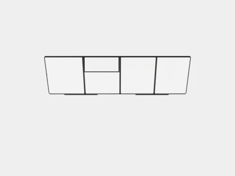 Greenhouse Ida 3300 Poly Black 3D Model