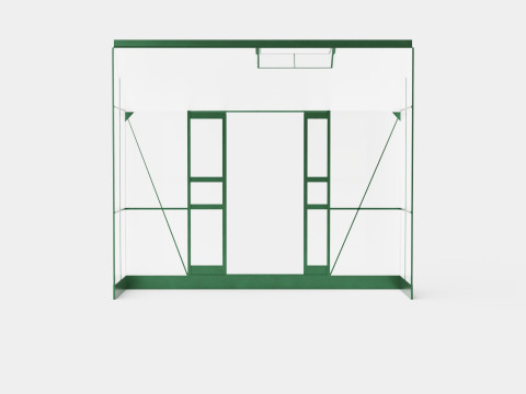 Greenhouse Ida 3300 Poly Green Modèle 3D