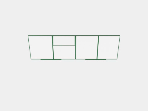 Greenhouse Ida 3300 Poly Green Modèle 3D