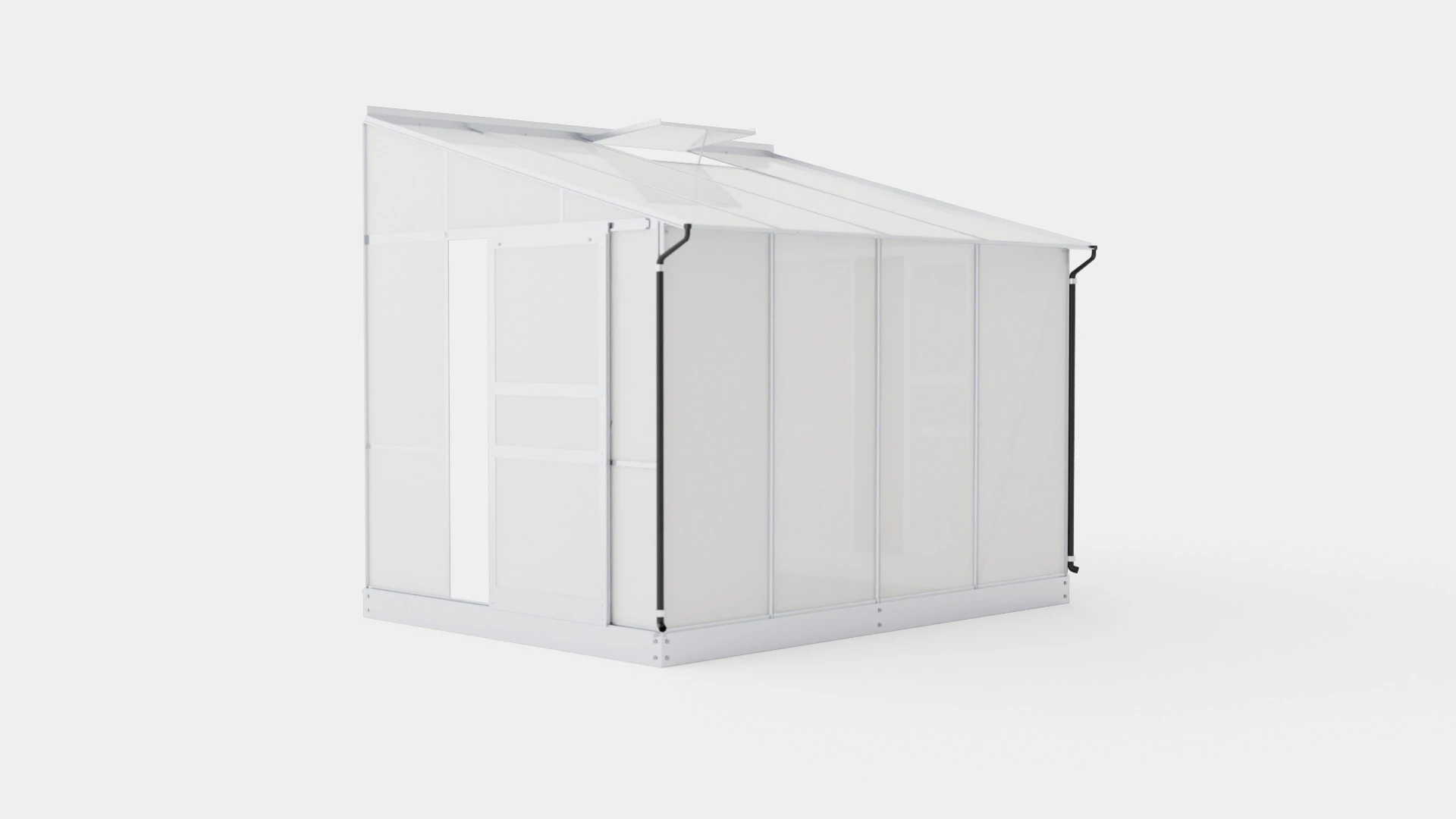 Greenhouse Ida 5200 Glass ALU 3D Model .c4d .max .obj .3ds .fbx .stl .blend