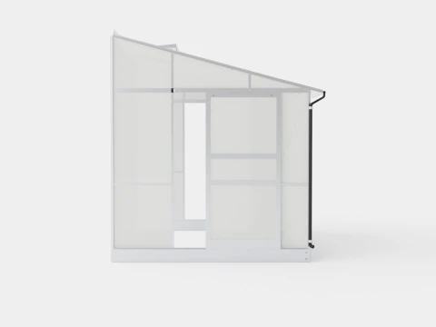 Greenhouse Ida 5200 Glass ALU 3D Model