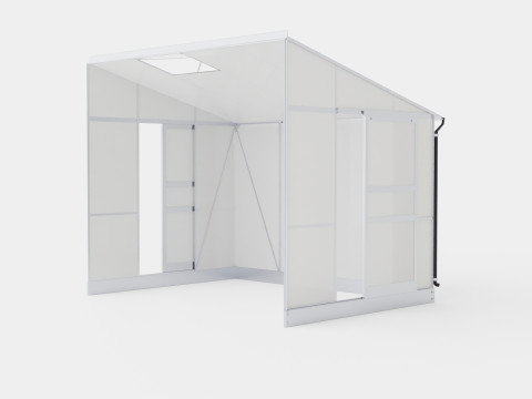 Greenhouse Ida 5200 Glass ALU Modello 3D