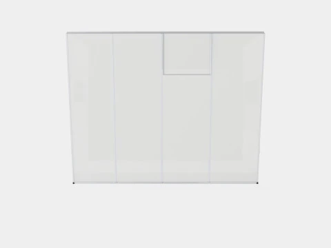 Greenhouse Ida 5200 Glass ALU 3D Model