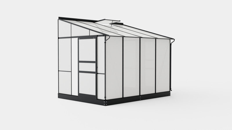 Greenhouse Ida 5200 Poly Black 3D Model .c4d .max .obj .3ds .fbx .stl .blend 