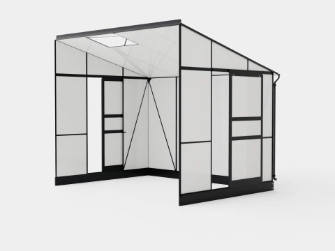 Greenhouse Ida 5200 Poly Black 3D Model