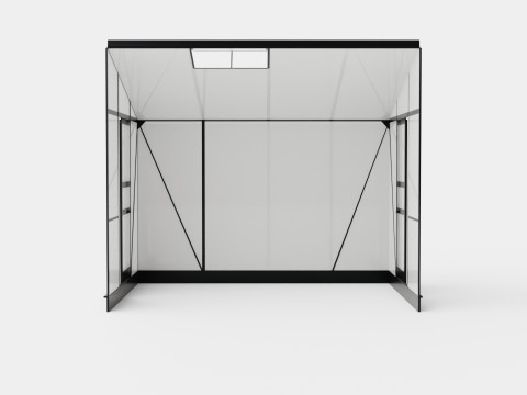 Greenhouse Ida 5200 Poly Black 3D Model