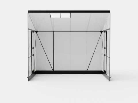 Greenhouse Ida 5200 Poly Black 3D Model