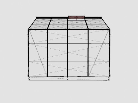 Greenhouse Ida 5200 Poly Black 3D Model