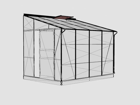 Greenhouse Ida 5200 Poly Black 3D Model