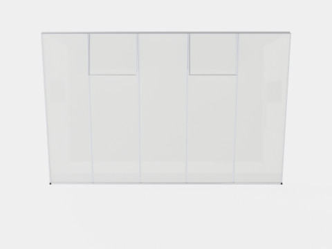 Greenhouse Ida 6500 Glass ALU 3Dモデル