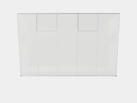 Greenhouse Ida 6500 Glass ALU 3D Model