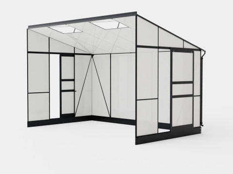 Greenhouse Ida 6500 Poly Black 3Dモデル