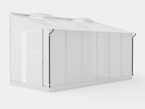 온실 Ida 7800 유리 ALU 3D 모델