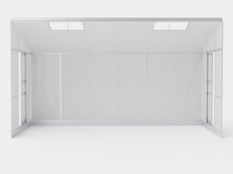 Greenhouse Ida 7800 Glass ALU Modelo 3D