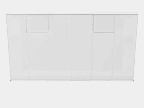 Greenhouse Ida 7800 Glass ALU 3D Model