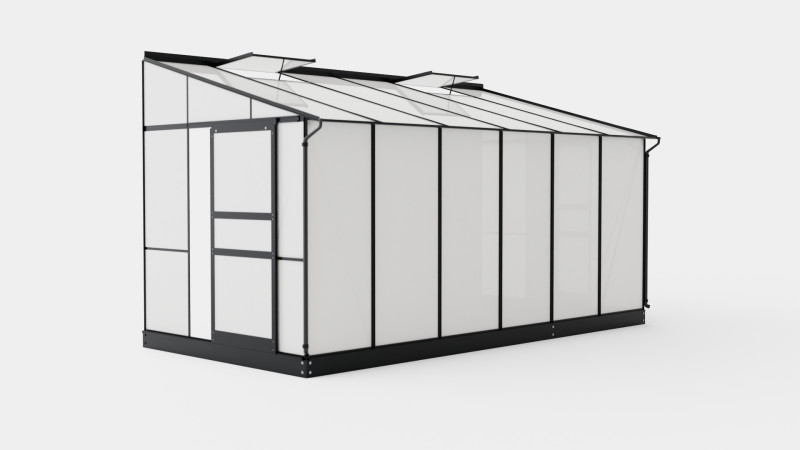 Greenhouse Ida 7800 Poly Black 3D Model .c4d .max .obj .3ds .fbx .stl .blend