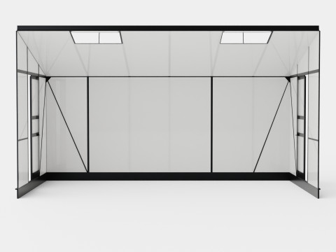 Greenhouse Ida 7800 Poly Black 3D Model