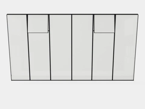 Greenhouse Ida 7800 Poly Black 3D Model