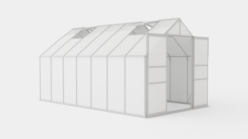 Greenhouse Mars 11500 Glass ALU Model 3D .c4d .max .obj .3ds .fbx .stl .blend 