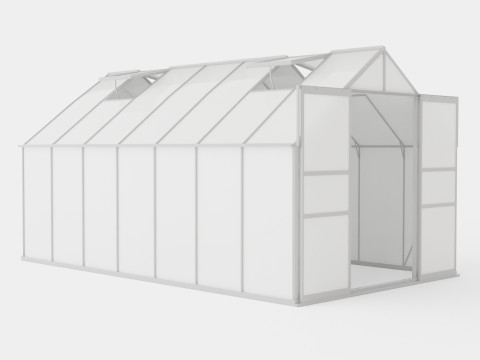 Greenhouse Mars 11500 Glass ALU Model 3D