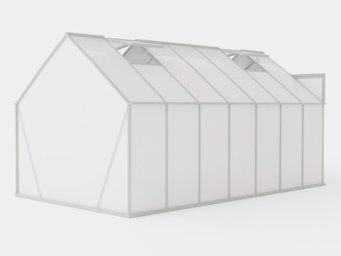Greenhouse Mars 11500 Glass ALU Model 3D