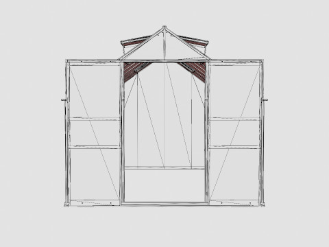 Greenhouse Mars 11500 Glass ALU Model 3D