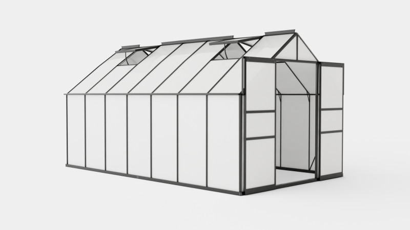 Greenhouse Mars 11500 Glass Black Modello 3D .c4d .max .obj .3ds .fbx .stl .blend 