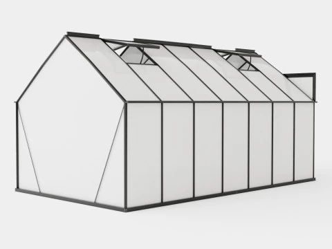 Greenhouse Mars 11500 Glass Black 3D Model